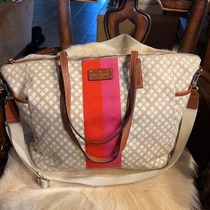Classic Kate Spade Adaira  Spade Stucco Diaper/Tote Bag
